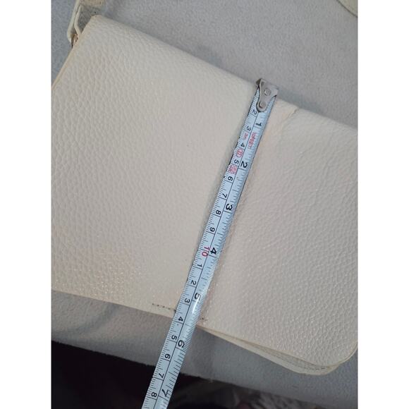 BTB Los Angeles White Suede Leather Crossbody PURSE Y2K Small - Picture 7 of 11